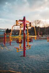 Playground adapted for disabled children